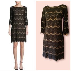 Jessica Howard Black Lace Mini Cocktail Dress 6